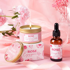 GiftPeak rose body lotion nourishes skin with gentle fragrance.