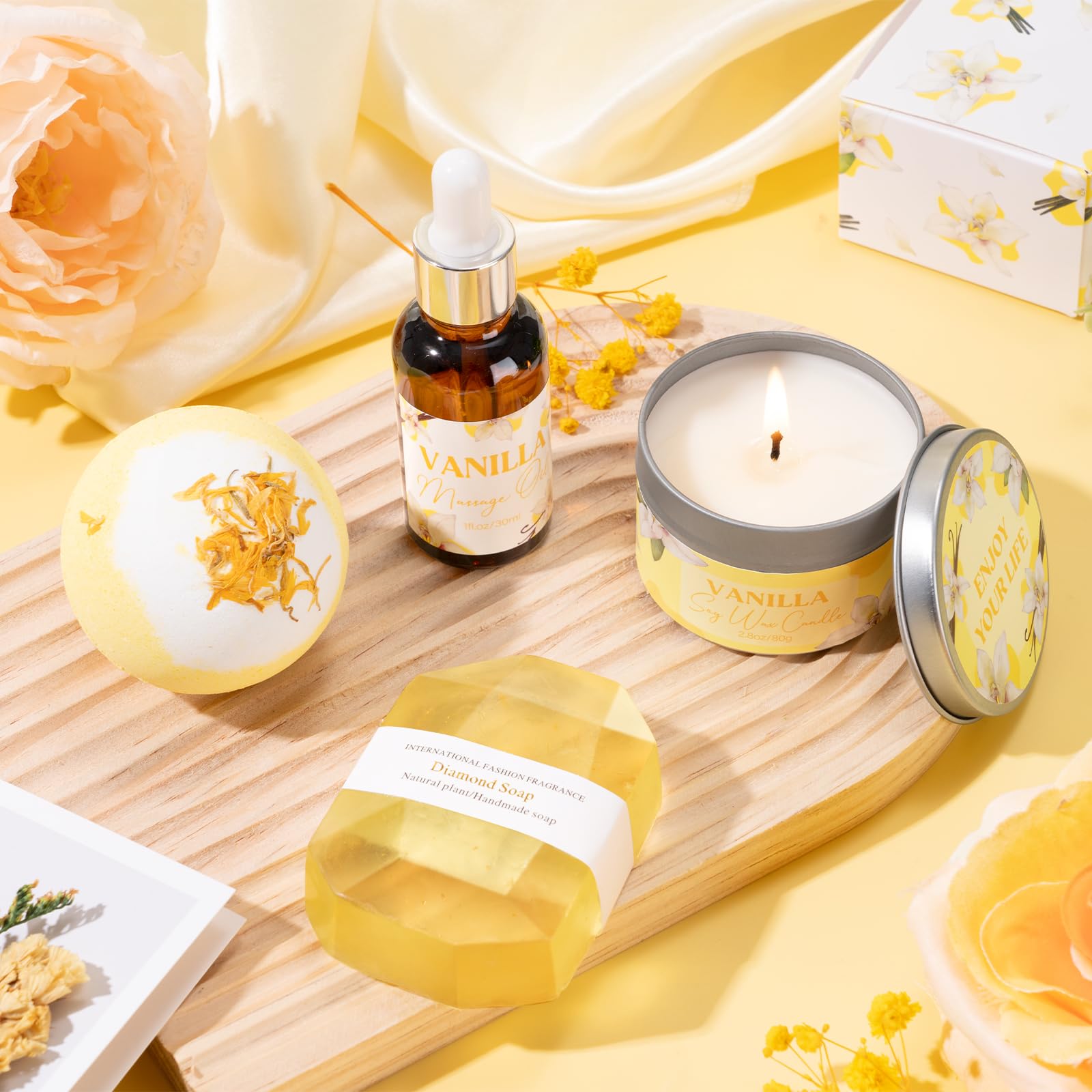 GiftPeak handmade diamond soap for refreshing cleansing and gentle care.