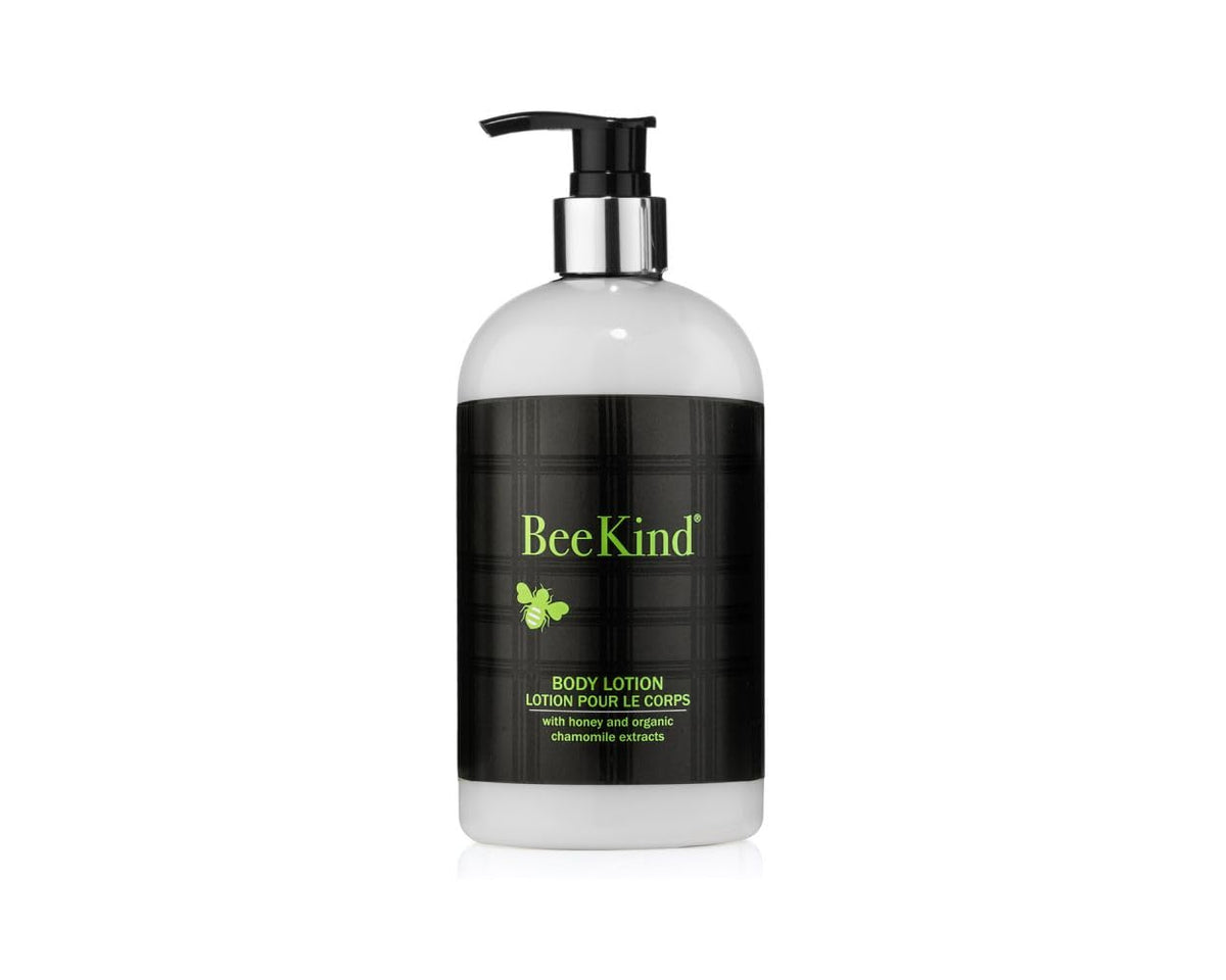 Gilchrist & Soames BeeKind lotion bottle with honey lemon verbena scent for nourished skin.