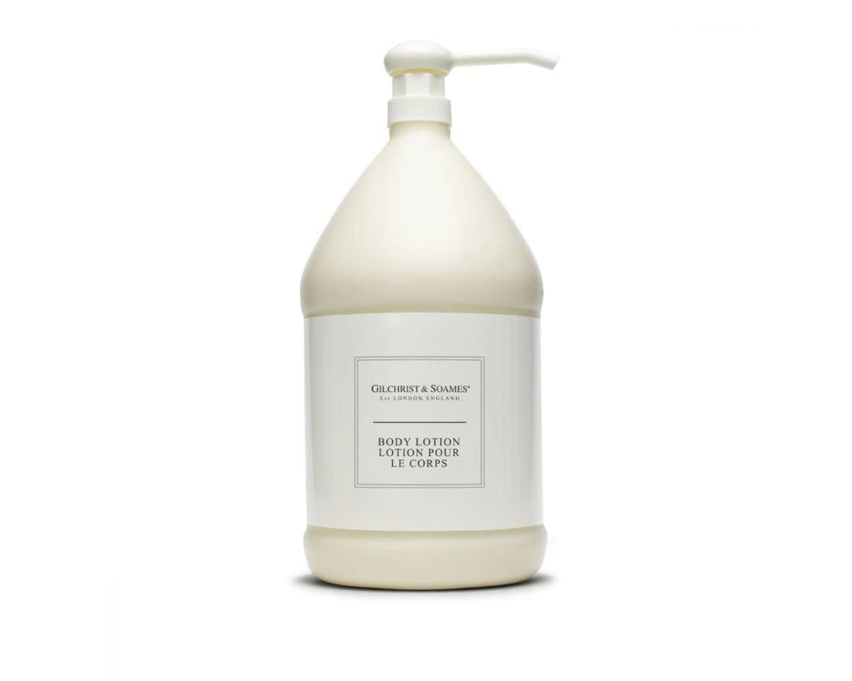 Gilchrist & Soames London Body Lotion bottle pour for smooth, hydrating skin