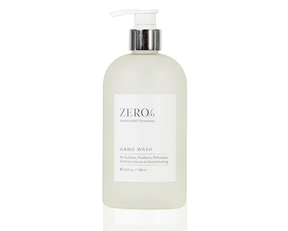 Gilchrist & Soames Zero% hand wash bottle on sink for refreshing daily cleansing