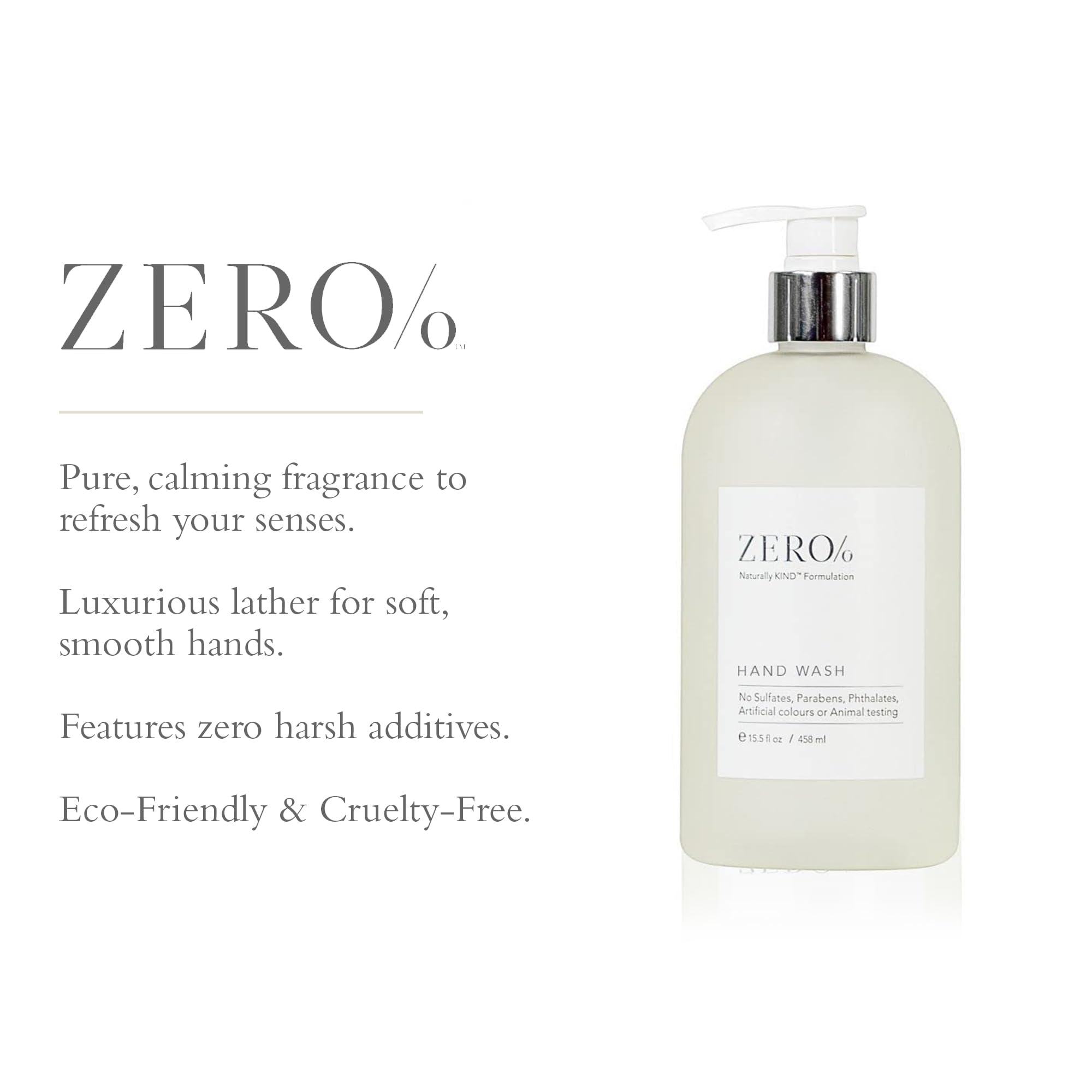 Close up of creamy lather from Gilchrist & Soames Zero% hand wash for silky hydrated hands
