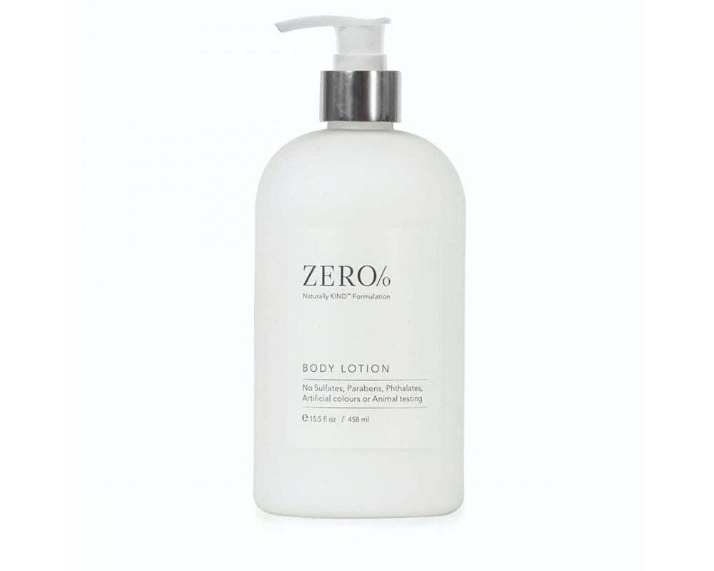 Gilchrist and Soames Zero% Unisex Body Lotion packaging shown for daily use