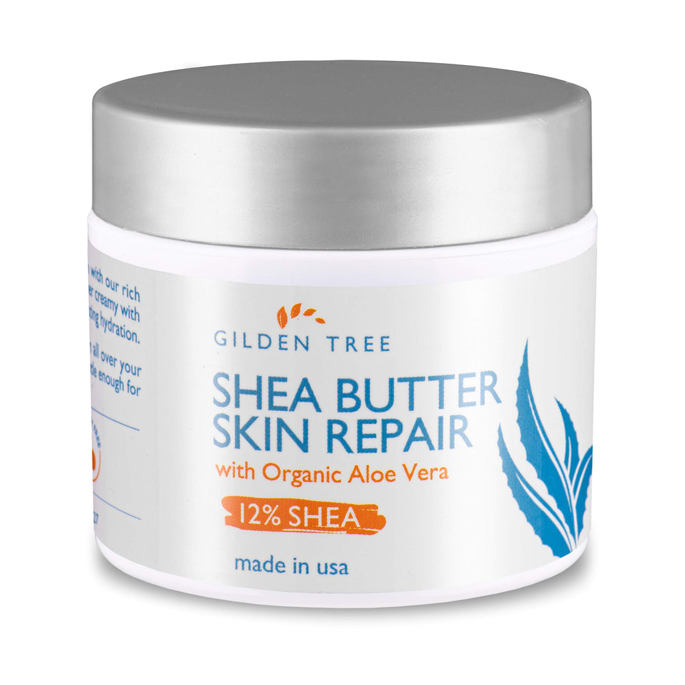 GILDEN TREE Shea Butter Skin Repair Cream packaging for daily hydration.
