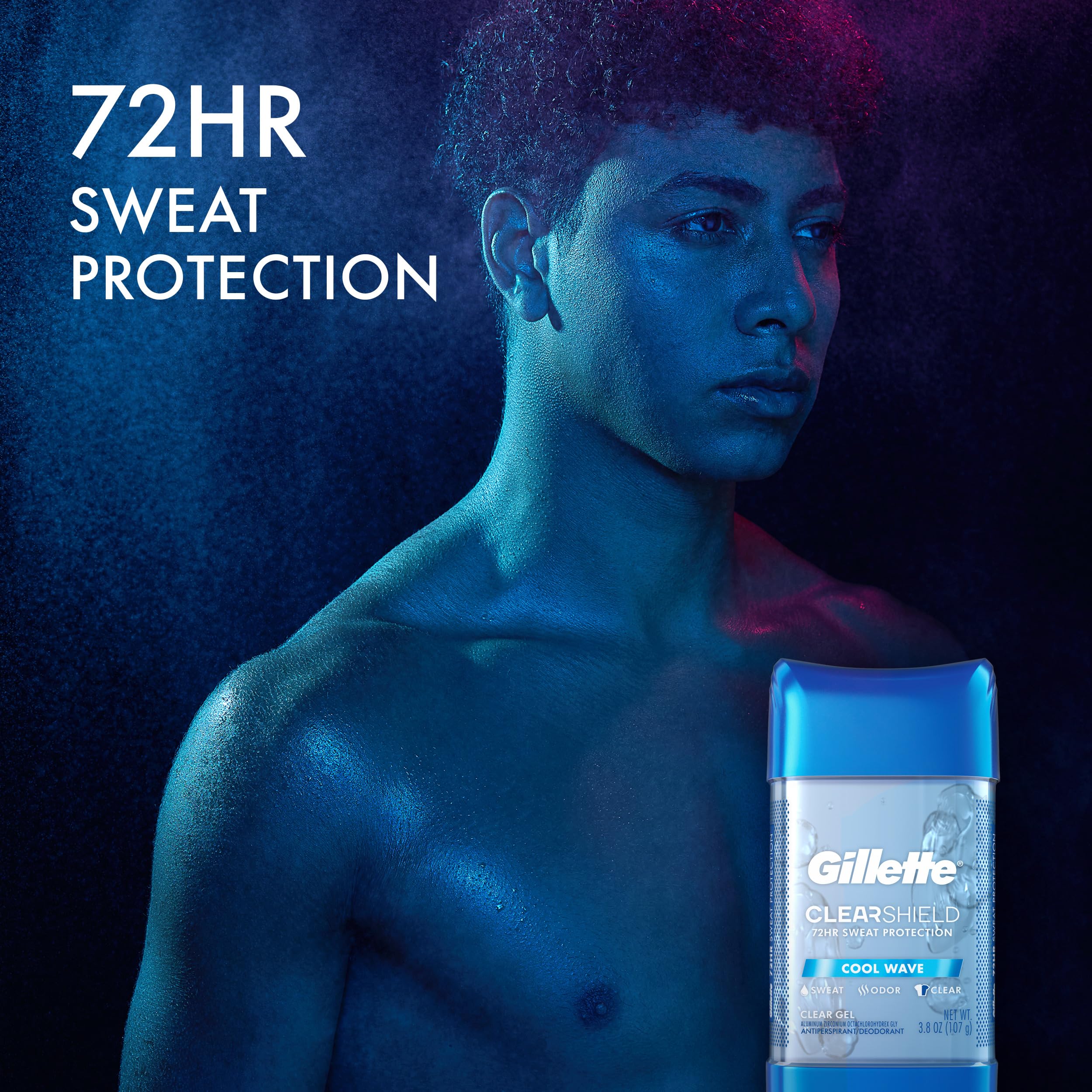 Application shot of Gillette Cool Wave for even underarm coverage