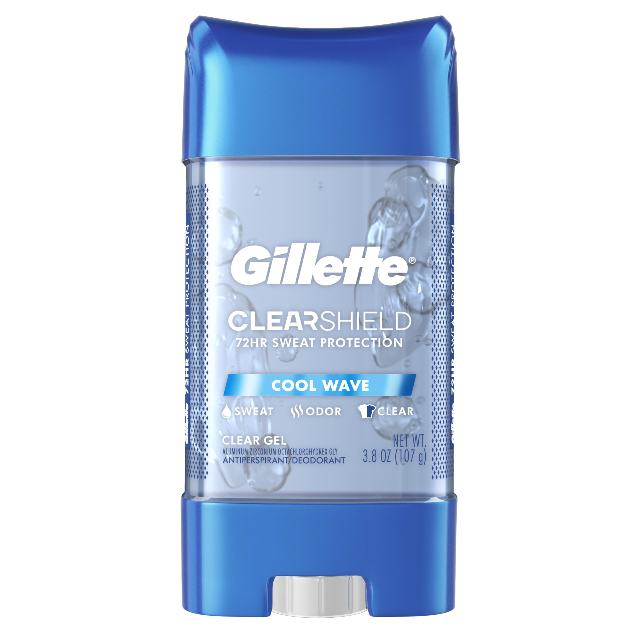 Gillette Advanced Clear Gel Cool Wave bottle ready for daily protection