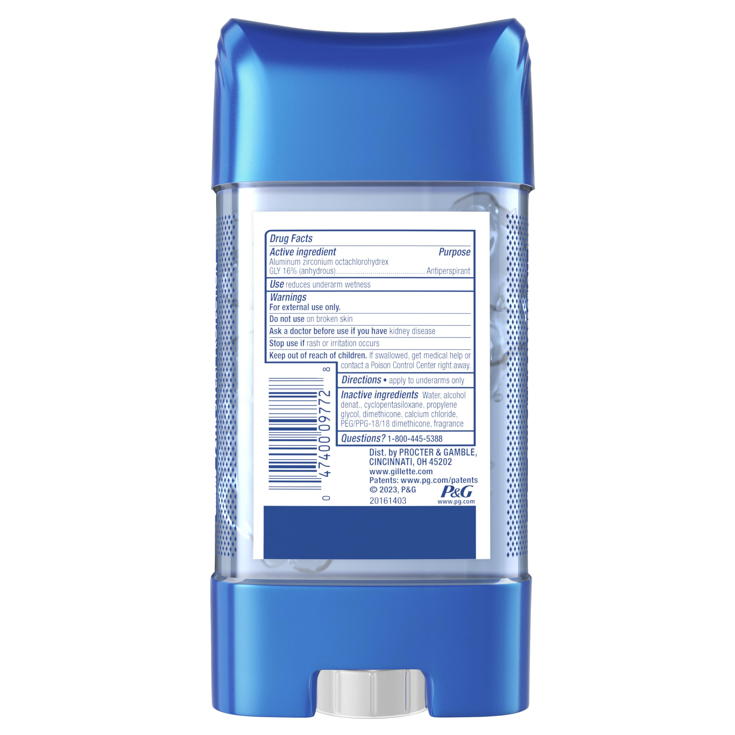 Cool Wave scent profile hint for refreshing daily use with Gillette