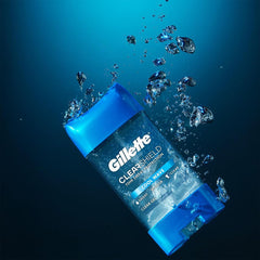Gillette Clear Dri-Tech Cool Wave brand logo on bottle