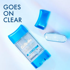 Gillette Clear Dri-Tech Cool Wave gel formula close-up