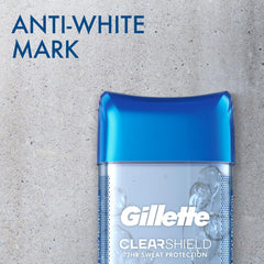 Gillette Clear Dri-Tech Cool Wave scent close-up highlighting fragrance