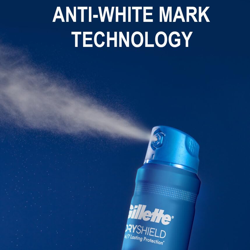 Illustration of Gillette anti-white mark technology reducing residue on fabrics