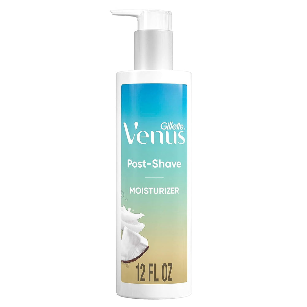 Gillette Venus Glow post-shave moisturizer bottle ready for daily hydration.