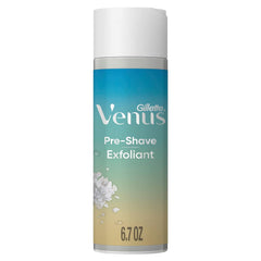 Gillette Venus sea salt exfoliant jar for smoother pre-shave prep