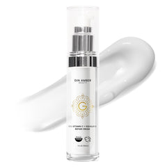 Gin Amber Beauty Vitamin C Squalane cream jar for hydrated skin