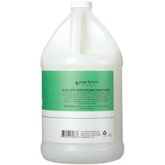 Aloe-scented conditioner applied to damp hair for soothing refreshment.