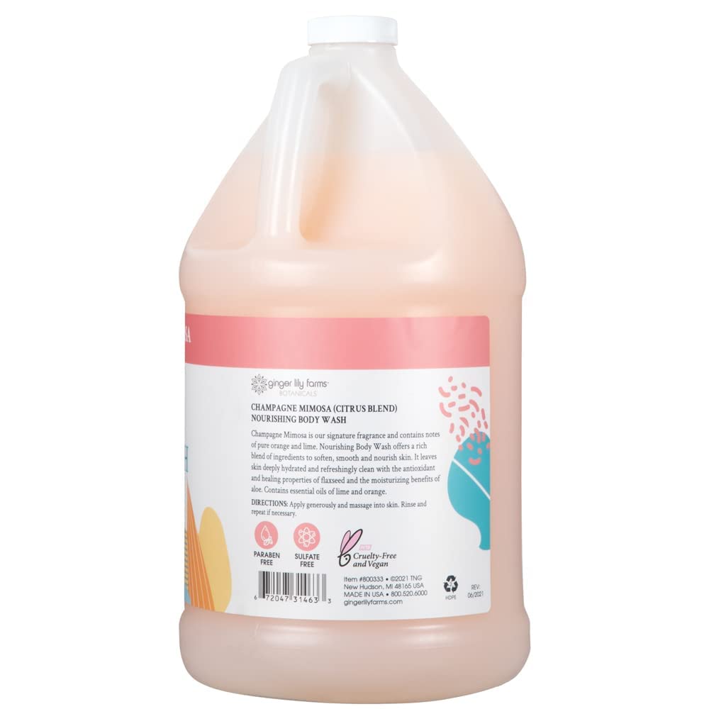 Citrus fruits evoke the refreshing scent profile of Champagne Mimosa in the bottle.