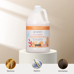 Silky, shiny hair texture after application shows weightless hydration benefits