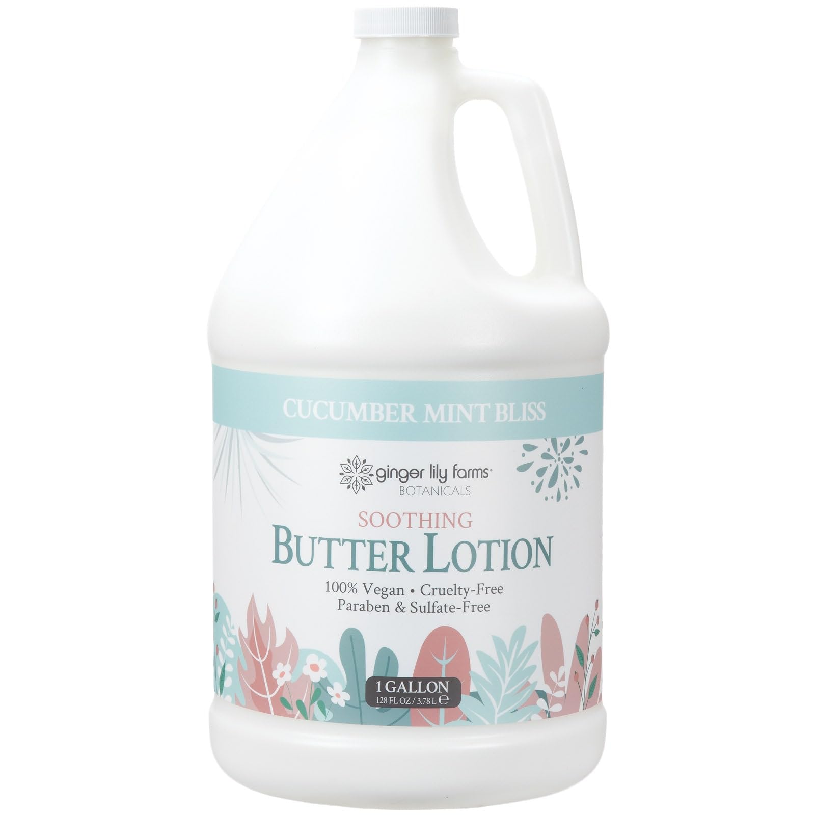 Ginger Lily Farms Botanicals soothing butter lotion bottle for deep hydration