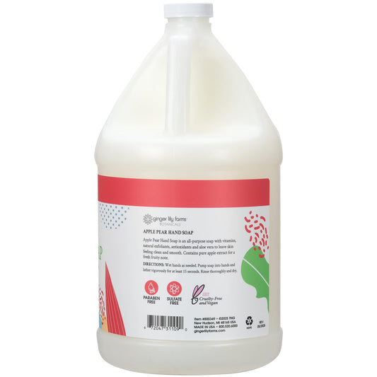 Ginger Lily Farms Botanicals hand soap refill lather showing creamy foam for soft skin
