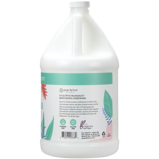 Ginger Lily Farms Botanicals Moisturizing Conditioner pump demonstrates weightless hydration for all hair types.