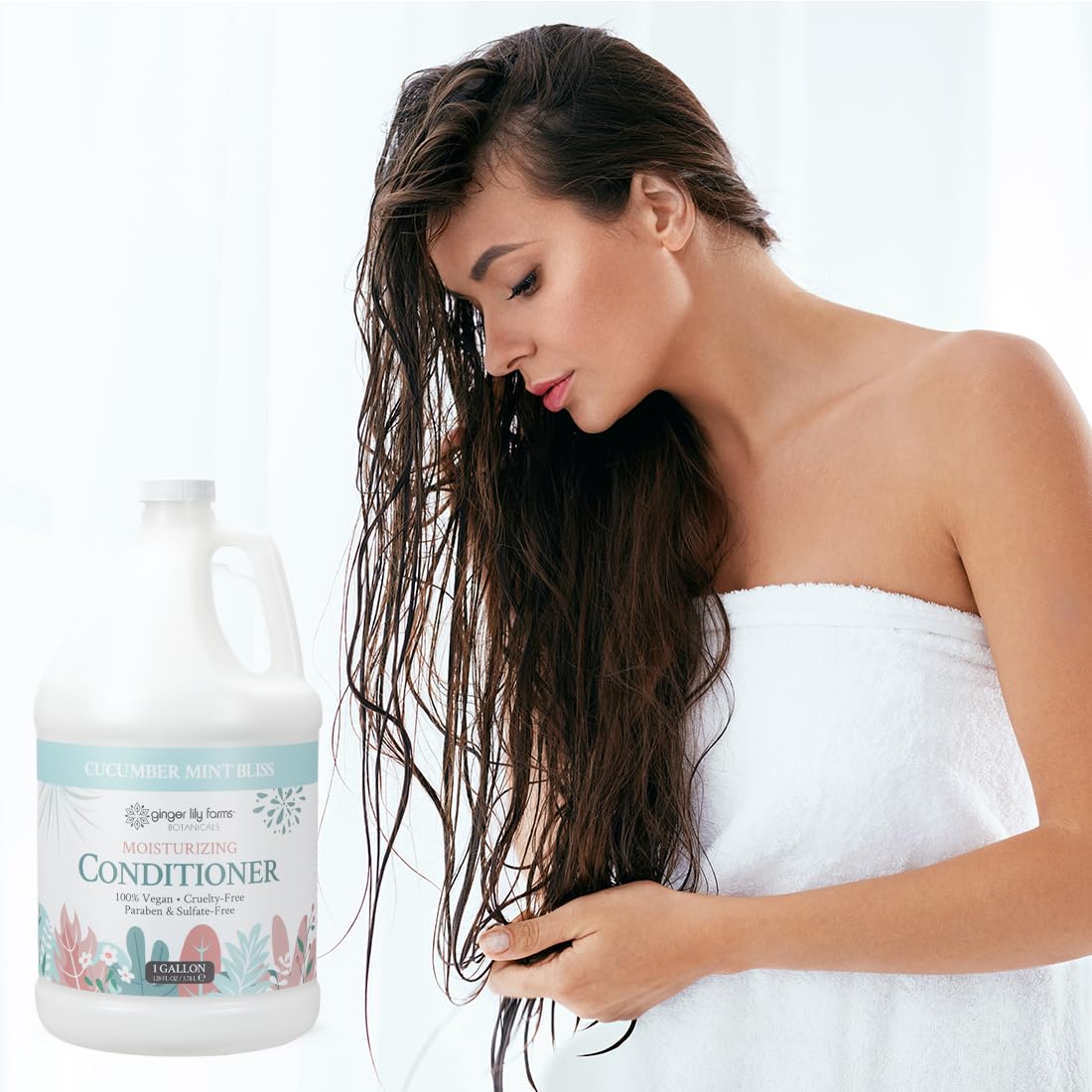 Ginger Lily Farms Botanicals Moisturizing Conditioner ingredients: aloe, flaxseed, sunflower