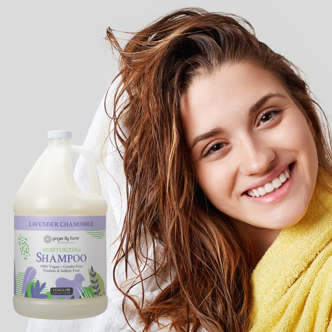 Ginger Lily Farms Botanicals Moisturizing Shampoo suitable for all hair types.