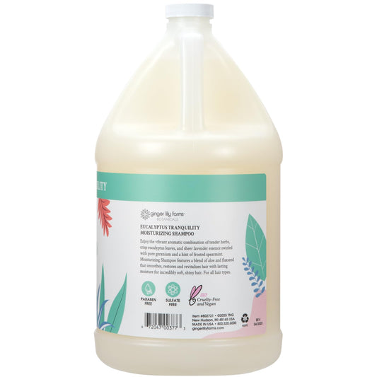 Close-up of creamy lather from the moisturizing shampoo, signaling gentle cleansing without stripping oils.