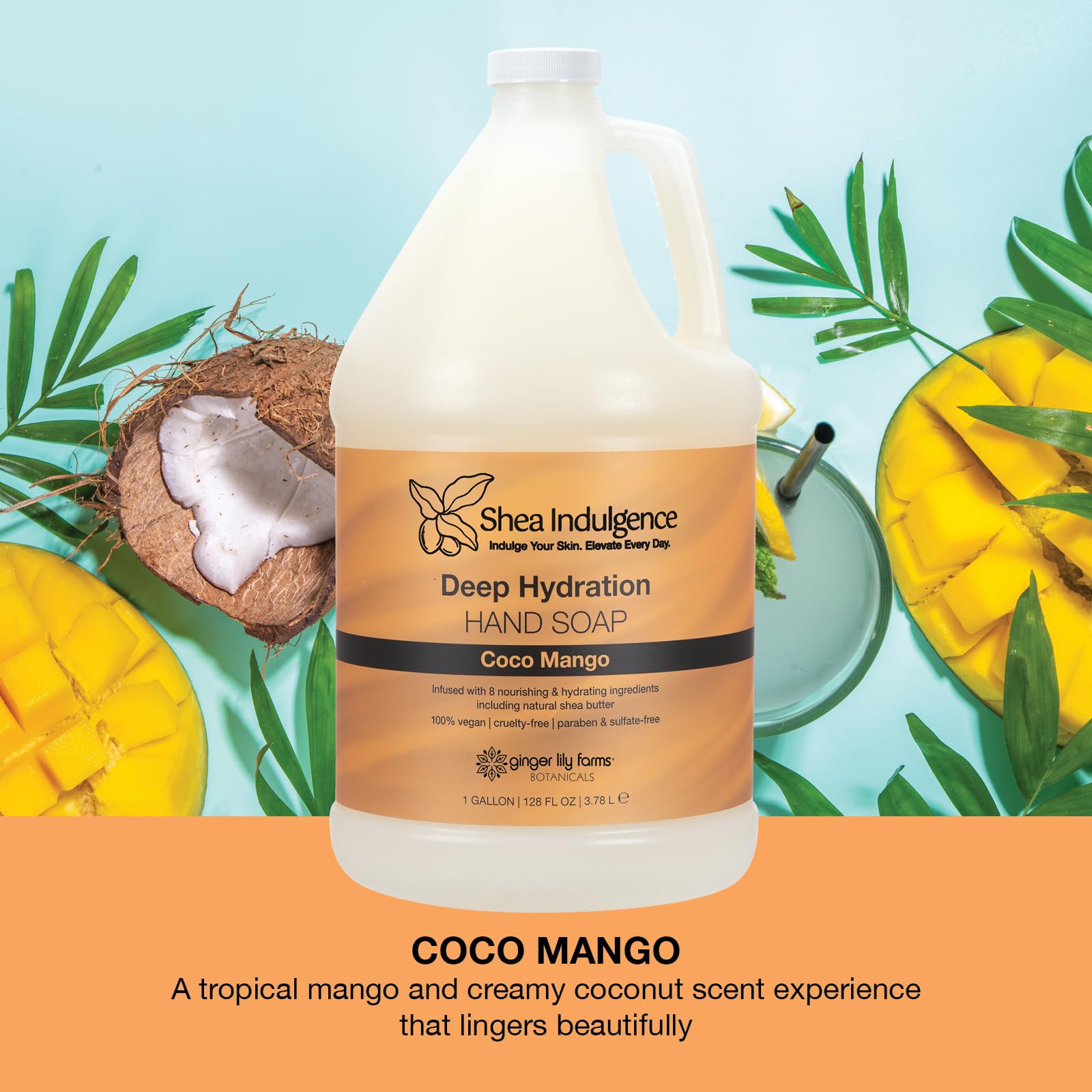 Creamy texture with natural shea butter visible in the formula.