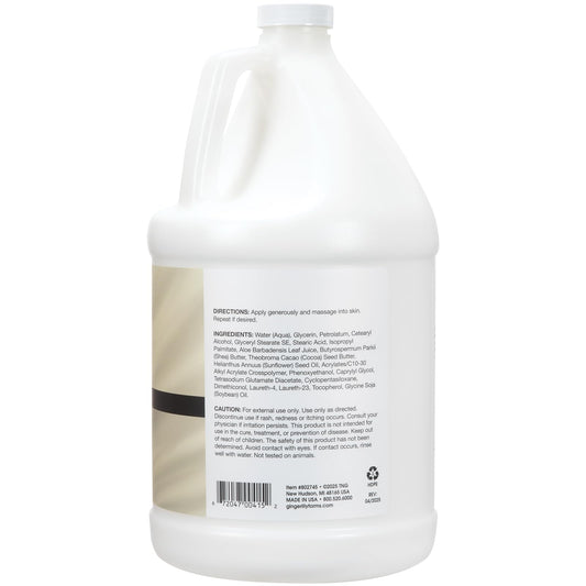 Ginger Lily Farms Shea Indulgence unscented formula label