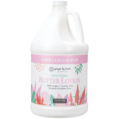 Ginger Lily Farms Botanicals soothing butter lotion bottle showing rich texture for dry skin relief