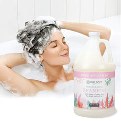 Ginger Lily Farms Botanicals Vanilla Sugar Bliss gallon refill reduces plastic waste