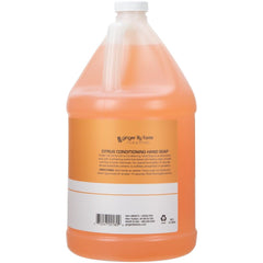 Ginger Lily Farms label closeup highlighting citrus scent and vegan formula