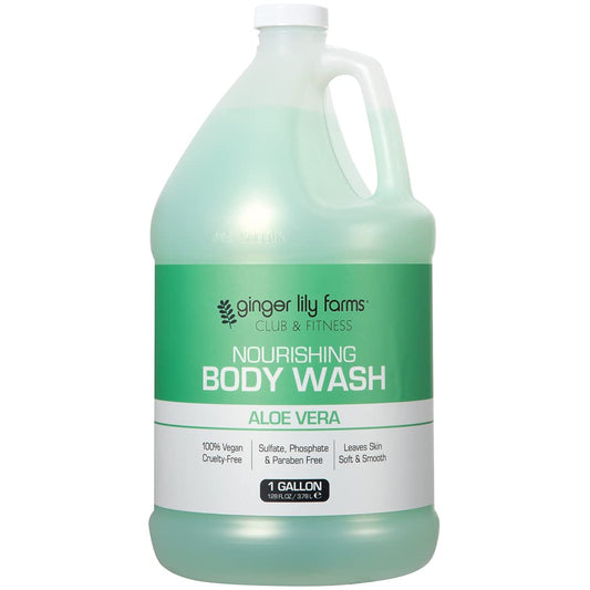 Ginger Lily Farms lather demonstrates creamy texture for gentle cleansing.