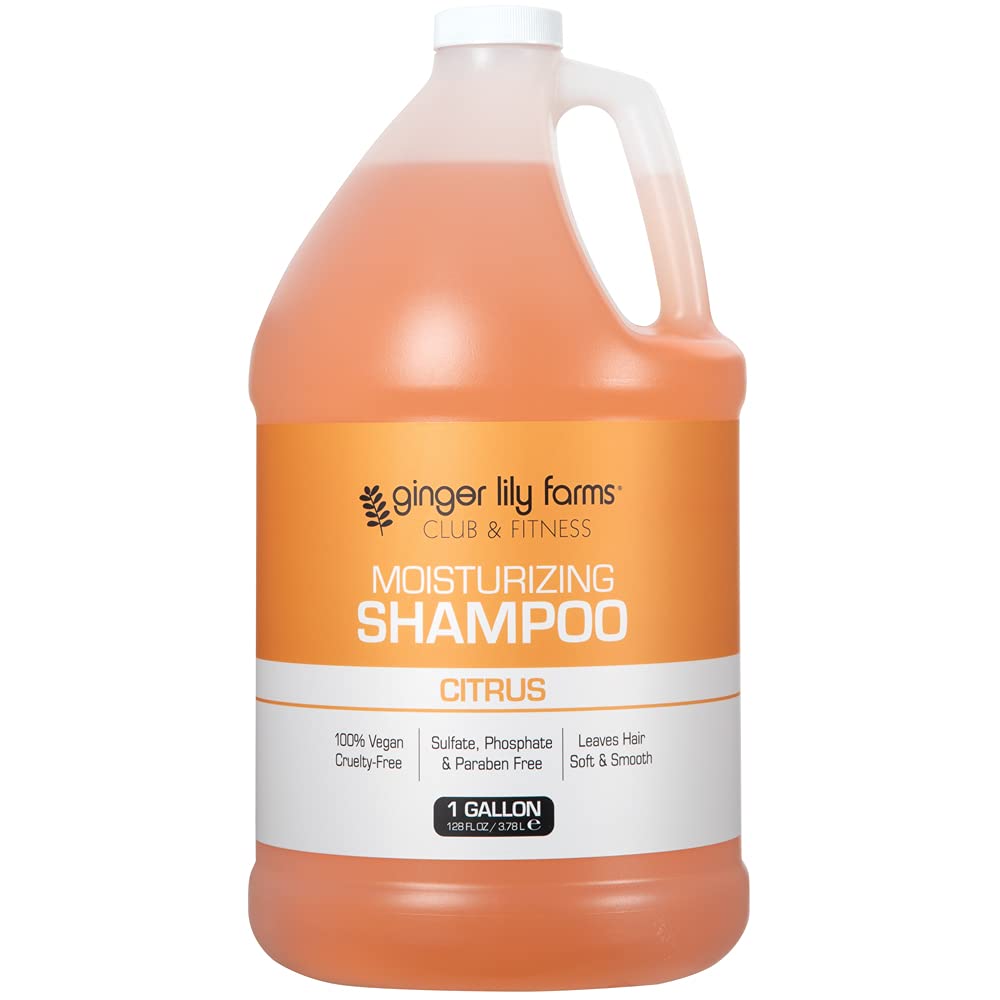 Ginger Lily Farms Club & Fitness bottle pour for smooth, hydrated hair