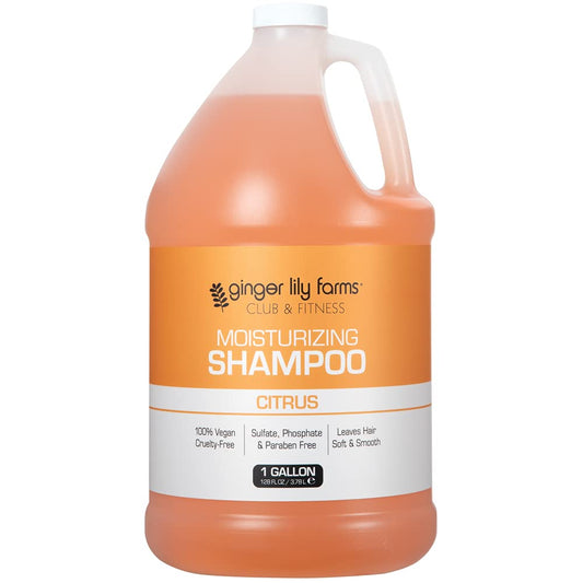 Ginger Lily Farms Club & Fitness bottle pour for smooth, hydrated hair