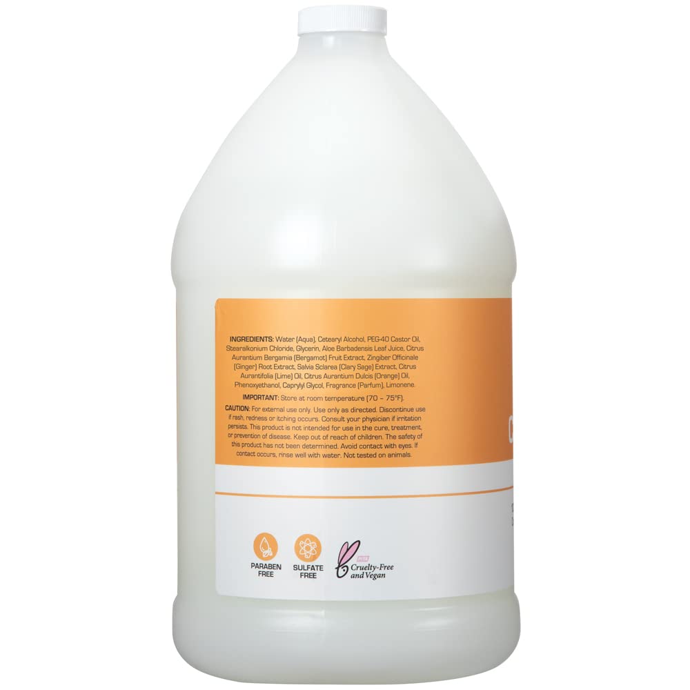 Locker-room scene with Ginger Lily Farms conditioner in shower for post-workout care.