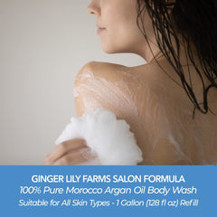Ginger Lily Farms Gallon refill pack showcases eco-friendly packaging and cost savings