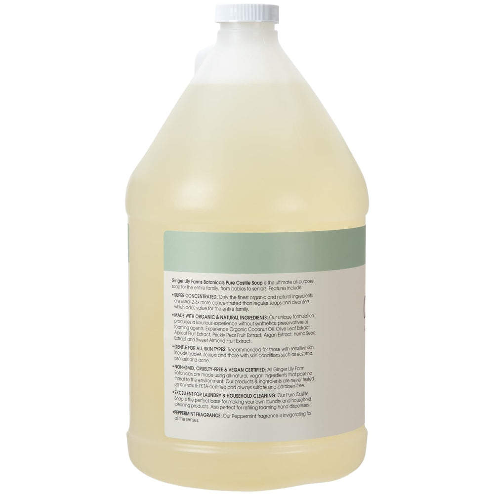 Peppermint-scented lather close-up for refreshing body and hair cleansing.