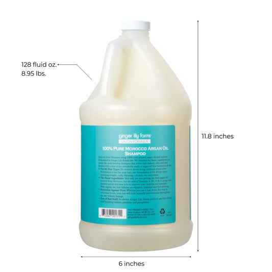 Closeup of Ginger Lily Farms shampoo label emphasizes vegan, toxin-free formula.