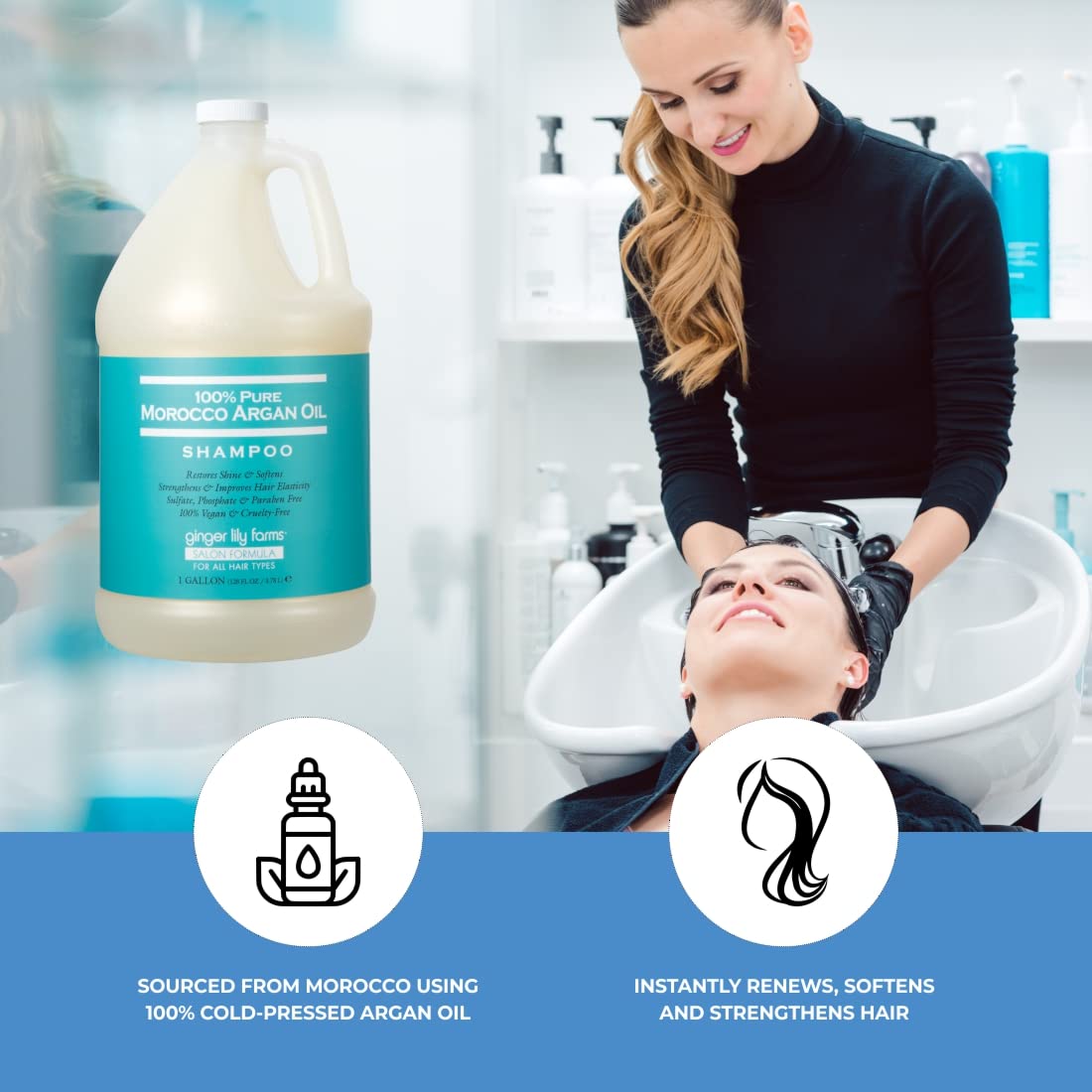 Ginger Lily Farms vegan cruelty-free symbol signals ethical hair care.