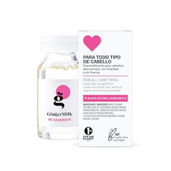 Ginger Milk Nutritive Ampoule applying on hair emphasizes targeted nourishment.