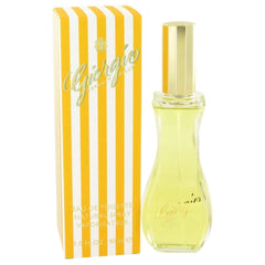 GIORGIO BEVERLY HILLS Giorgio Yellow EDT spray cap closeup, ideal for gifting or personal collection.