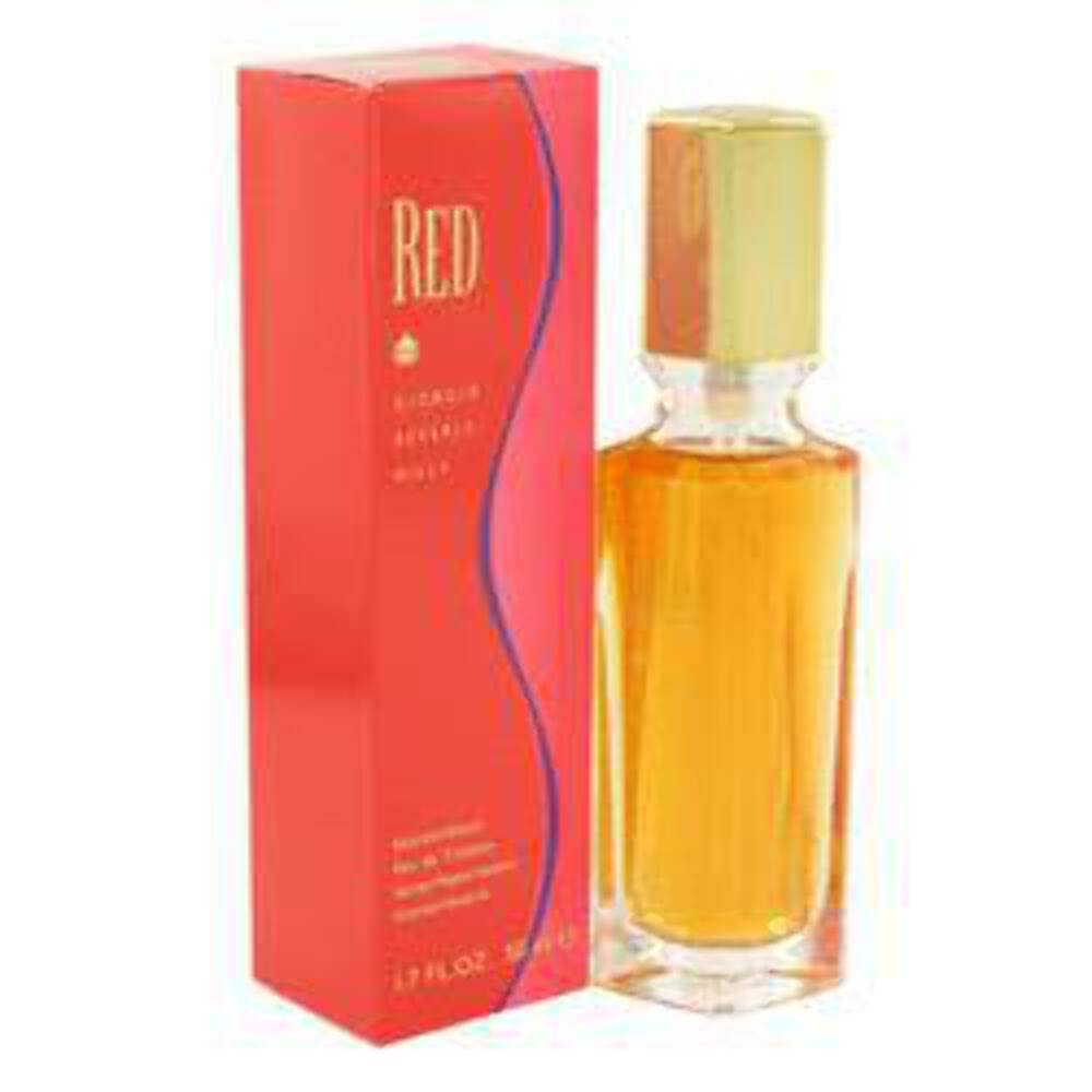 Giorgio Beverly Hills Red bottle close-up, ideal for daily elegance.