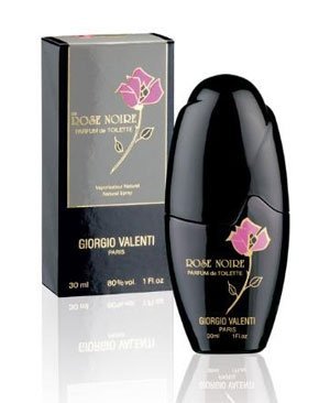Giorgio Valenti Rose Noire EDP bottle with a soft floral daytime scent