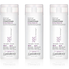Giovanni 2chic Root 66 max volume conditioner bottle shows volumizing formula for fine hair.