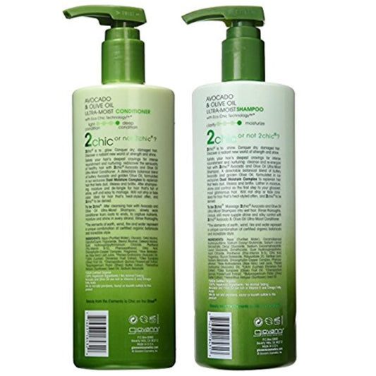 Giovanni 2Chic Ultra-Moist avocado conditioner tube provides smooth, hydrated ends.
