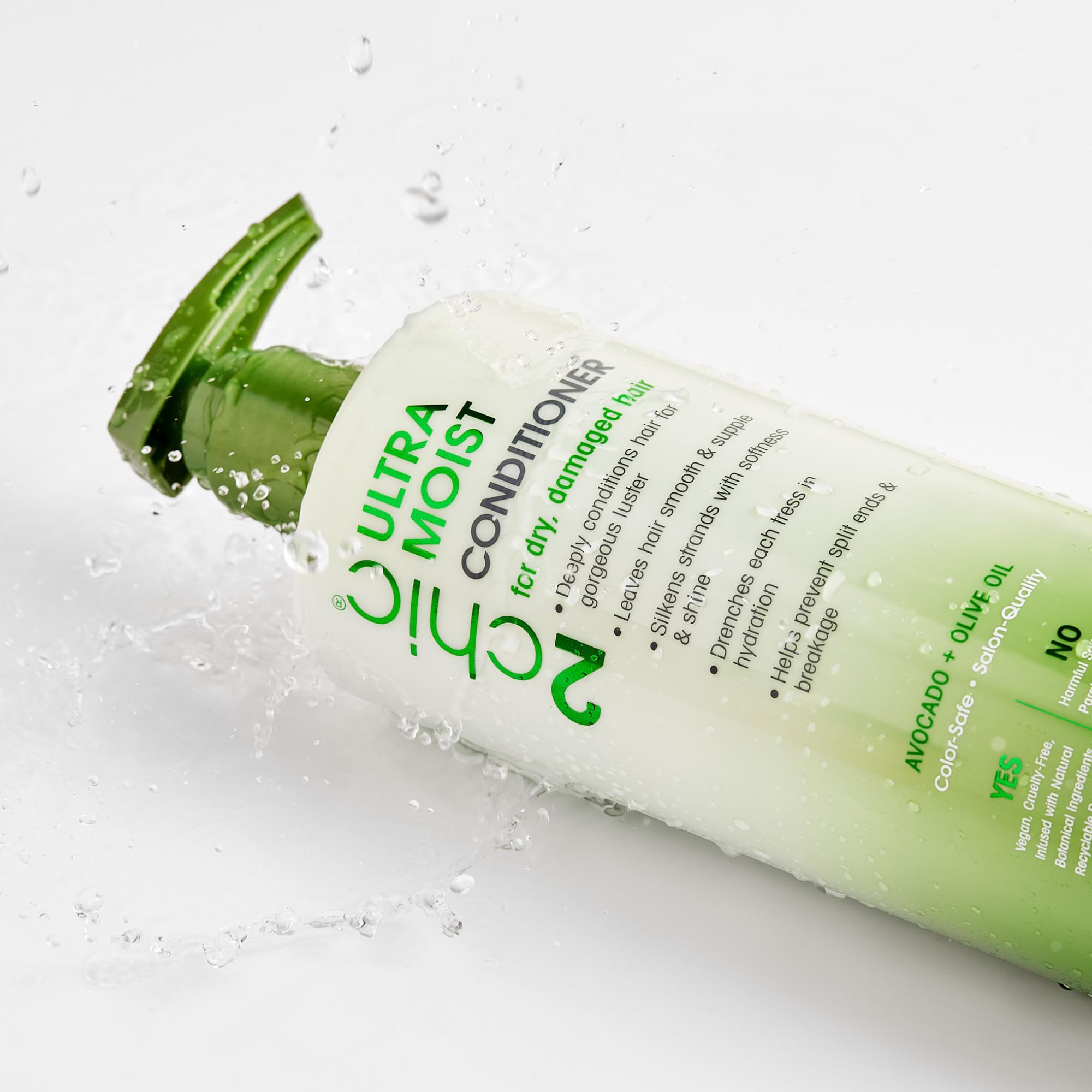 Close-up of avocado and olive oil ingredients highlighting nourishing botanicals.