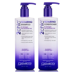 GIOVANNI 2chic Ultra-Repairing Shampoo bottle highlights a hydrating formula for damaged hair