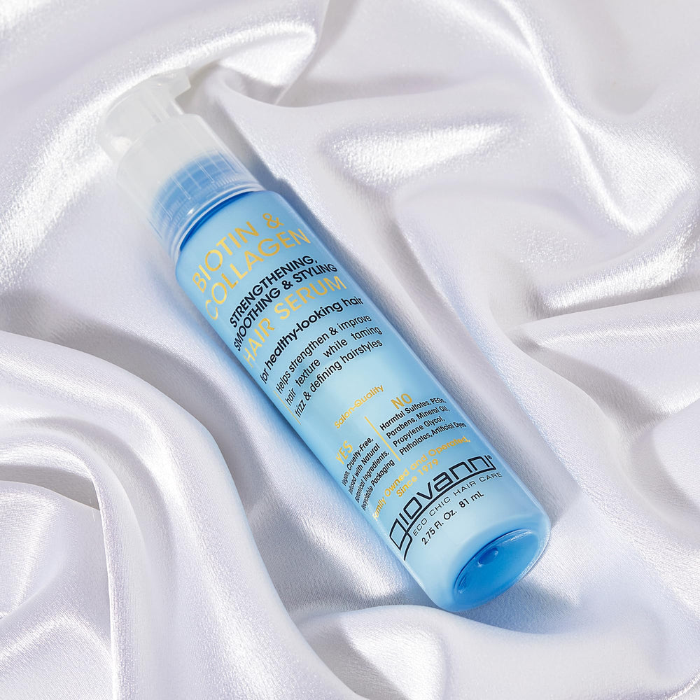 GIOVANNI serum application showing even distribution for smooth results.