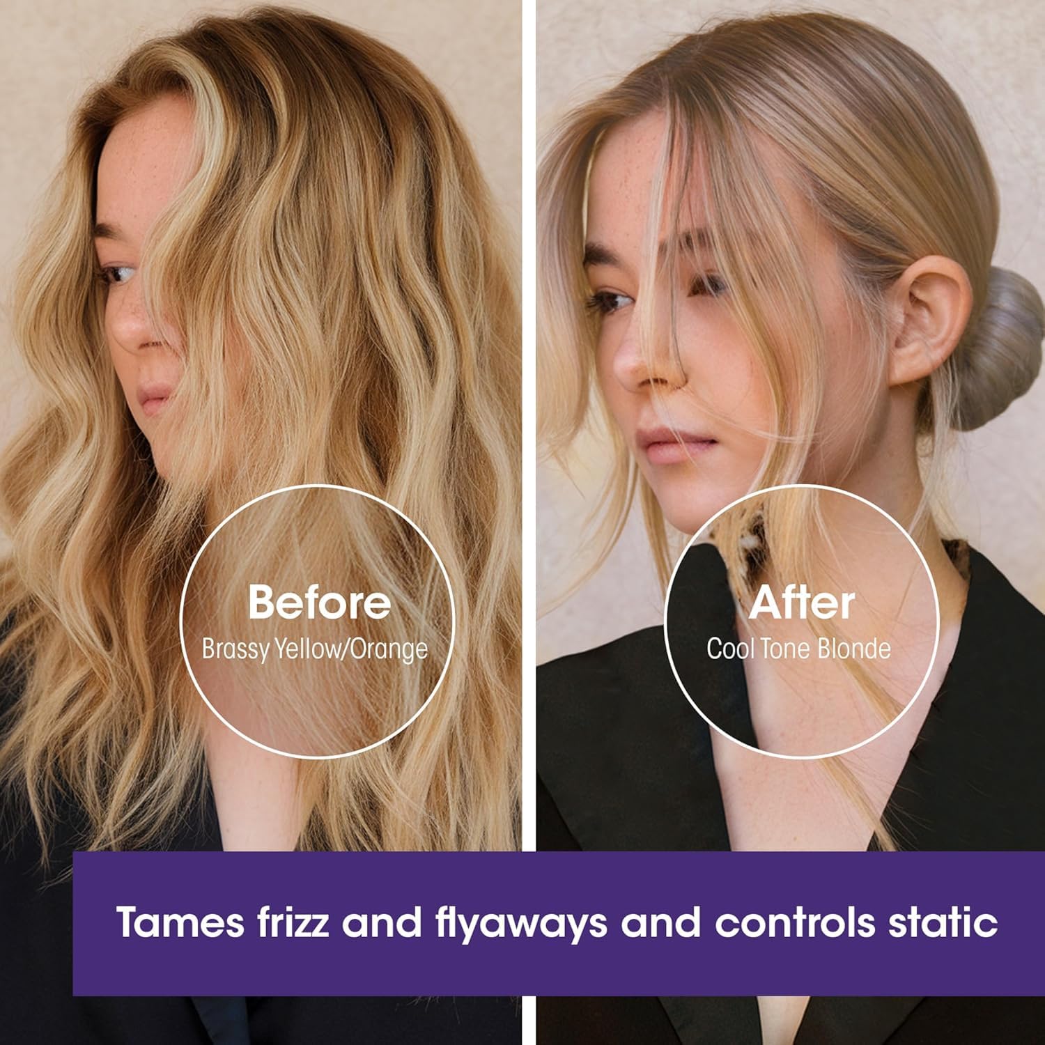 Giovanni Color Chic Purple Leave-In foam frizz control for smooth styling
